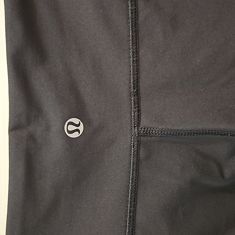 229. Lululemon Black Crop Leggings - Picture 4 of 5